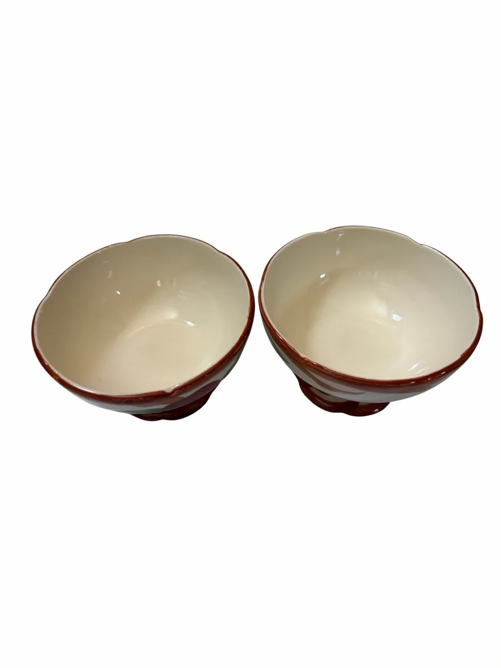 Vintage Franciscan Ware Apple Pattern Covered Sugar & Dessert Bowls Trio